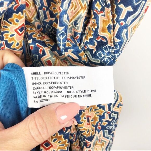 TULLE | ANTHROPOLOGIE Medallion Wrap Mini Dress Tie Waist Women’s Size Small - Picture 5 of 6